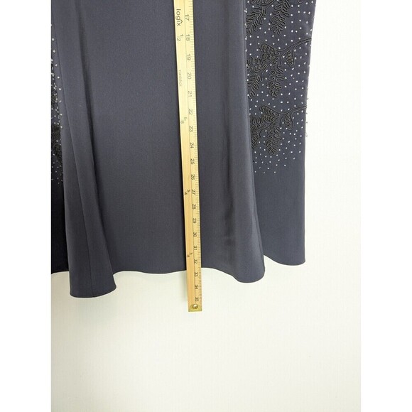 Tiffany Collection Gray Beaded Midi Skirt Plus Size 16 - Picture 12 of 12